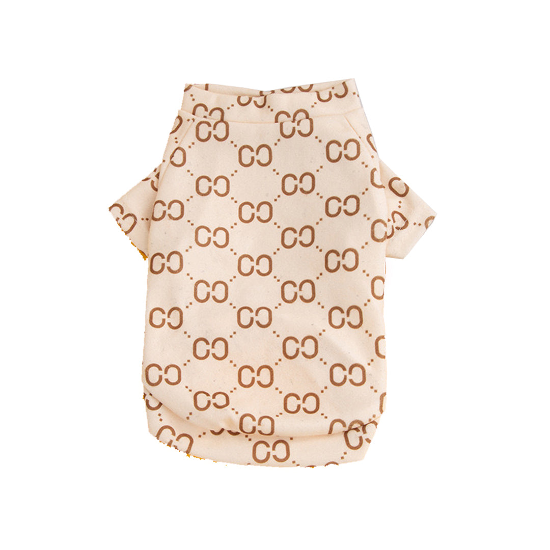 Pucci Creme Pattern Dog Jumper