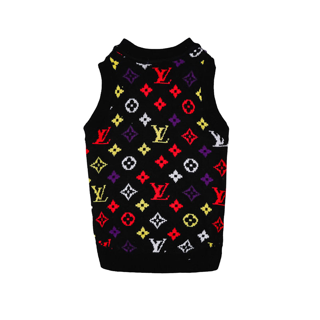 Woofie Vuitton Monogram Sleeveless Dog Vest