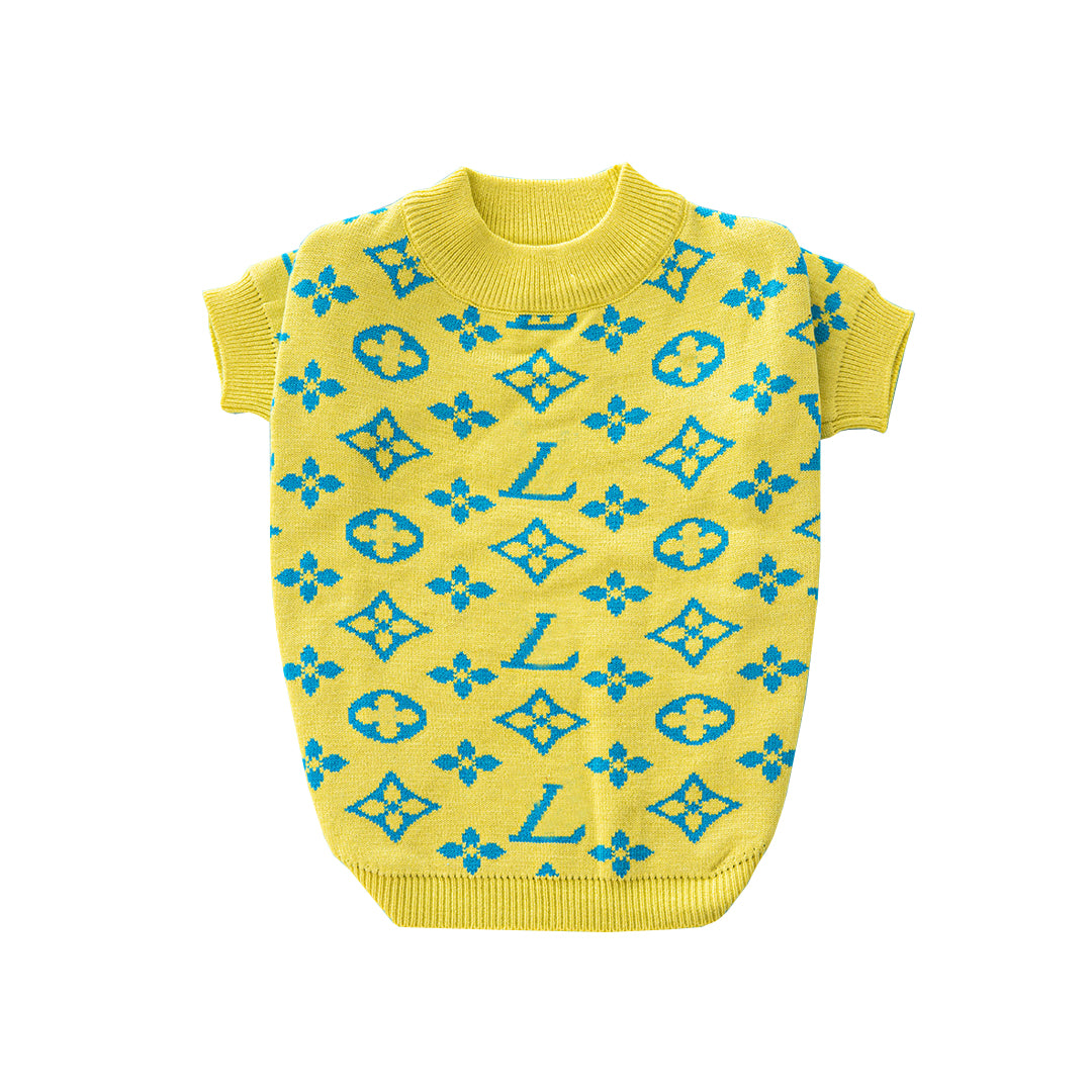 Woofie Vuitton Lemon Dog Jumper